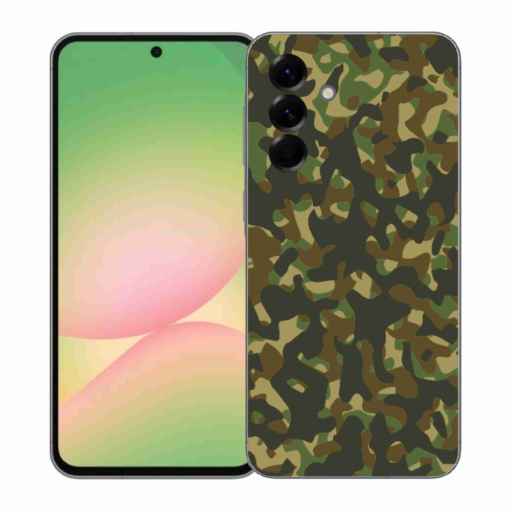 Gélový kryt mmCase na Samsung Galaxy A57 5G - maskáčový vzor 1