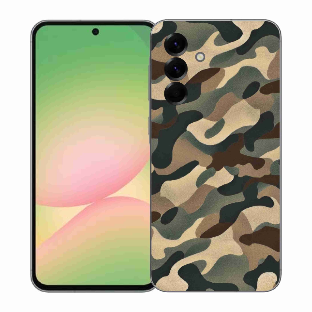 Gélový kryt mmCase na Samsung Galaxy A57 5G - maskáčový vzor 11