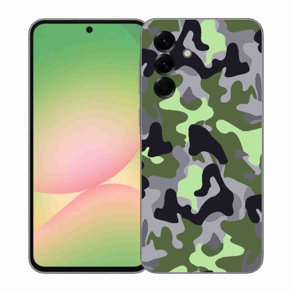 Gélový kryt mmCase na Samsung Galaxy A57 5G - maskáčový vzor 7