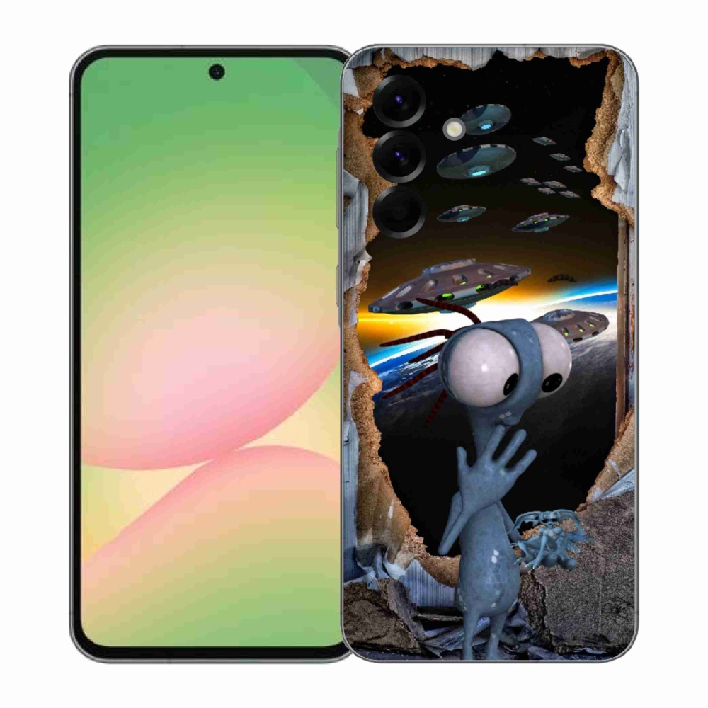 Gélový kryt mmCase na Samsung Galaxy A57 5G - mimozemšťan