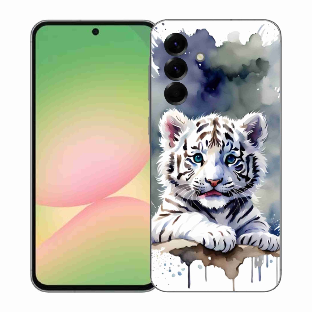 Gélový kryt mmCase na Samsung Galaxy A57 5G - mláďa bieleho tigra