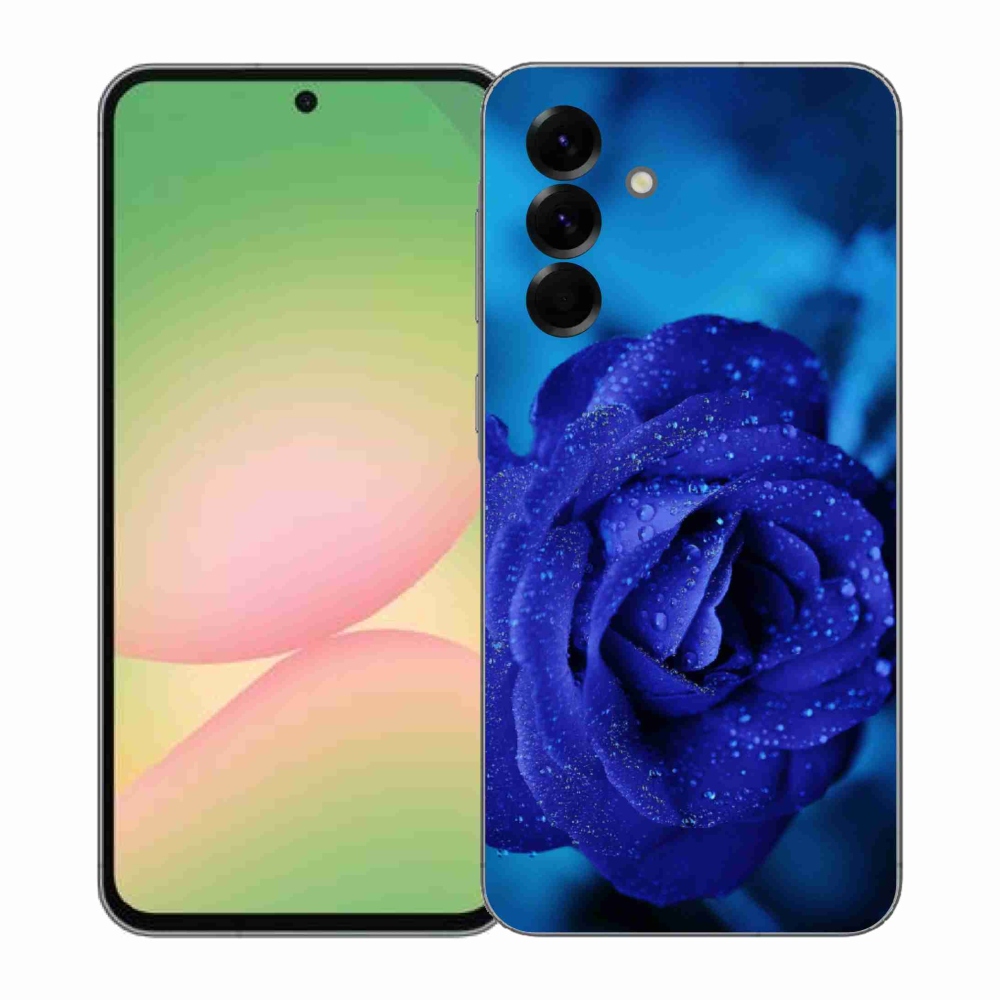 Gélový kryt mmCase na Samsung Galaxy A57 5G - modrá ruža