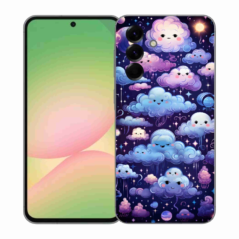 Gélový kryt mmCase na Samsung Galaxy A57 5G - mráčiky