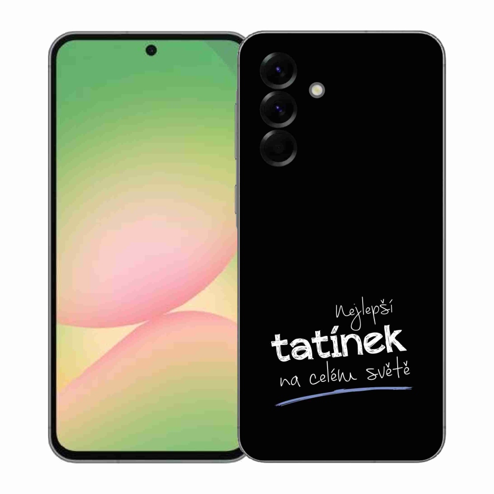 Gélový kryt mmCase na Samsung Galaxy A57 5G - najlepší otecko 4 čierne pozadie