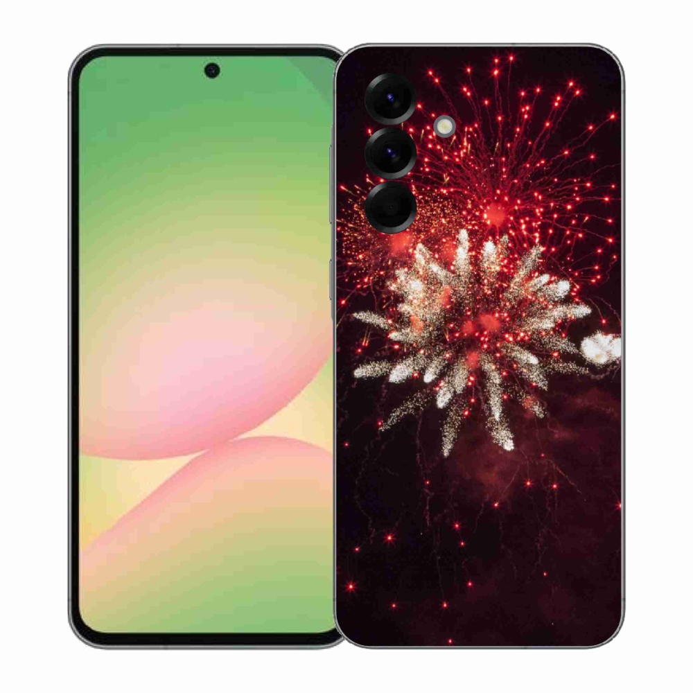 Gélový kryt mmCase na Samsung Galaxy A57 5G - ohňostroj