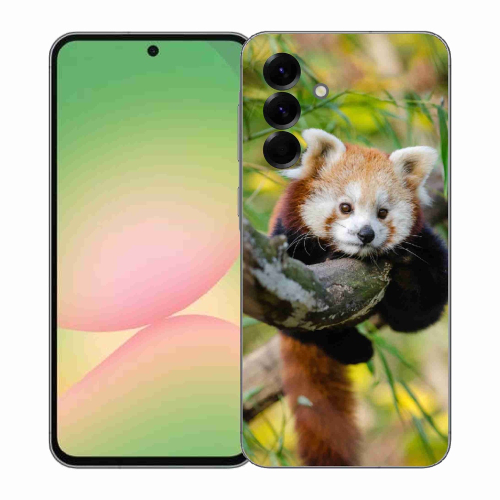 Gélový kryt mmCase na Samsung Galaxy A57 5G - panda červená