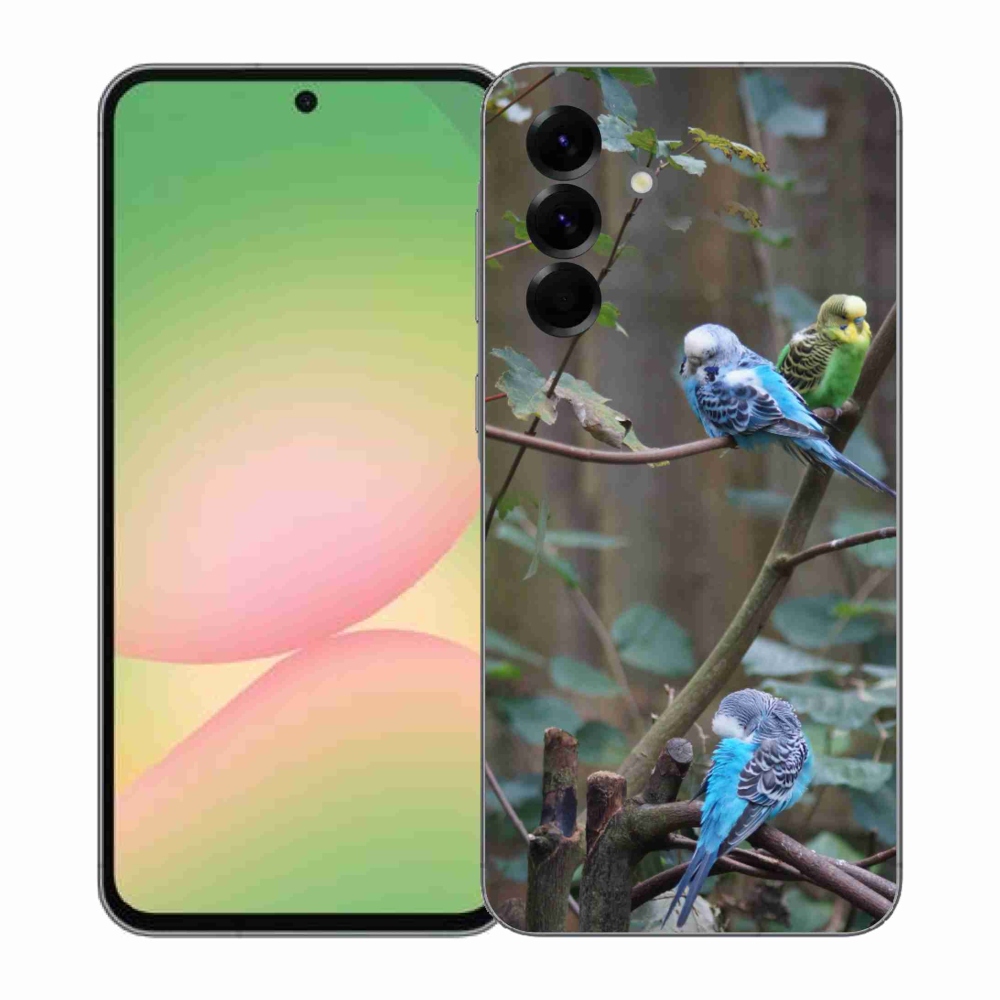 Gélový kryt mmCase na Samsung Galaxy A57 5G - papagáje na vetve