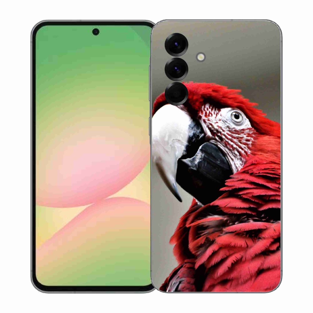 Gélový kryt mmCase na Samsung Galaxy A57 5G - papagáj ara červený