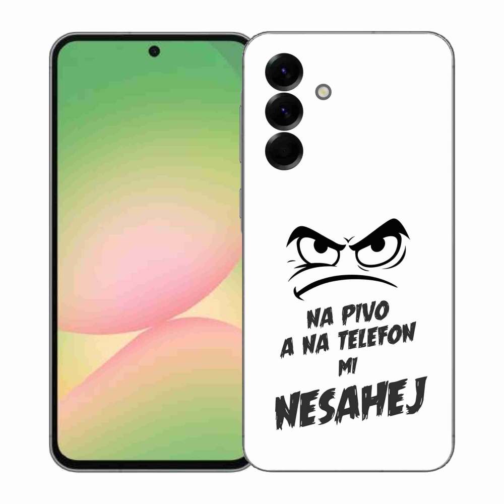 Gélový kryt mmCase na Samsung Galaxy A57 5G - pivný motív 2 biele pozadie