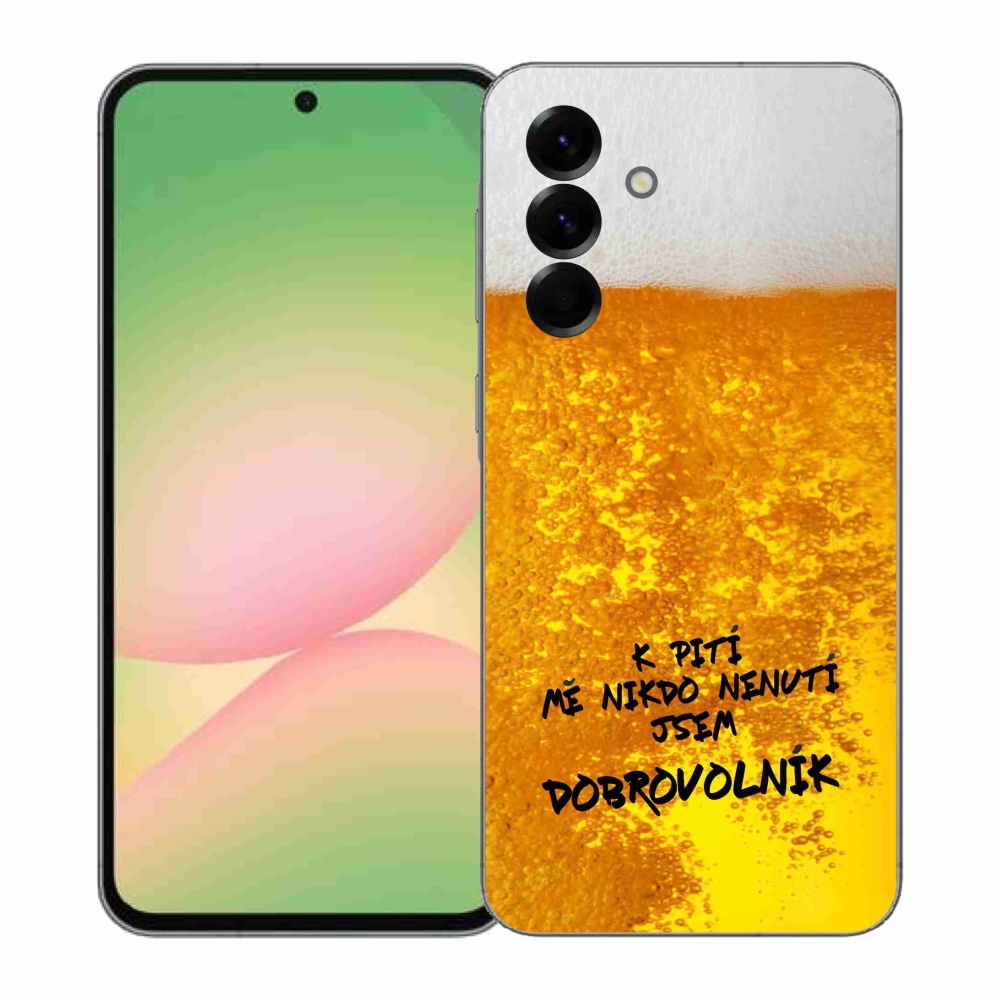 Gélový kryt mmCase na Samsung Galaxy A57 5G - pivný motív 4