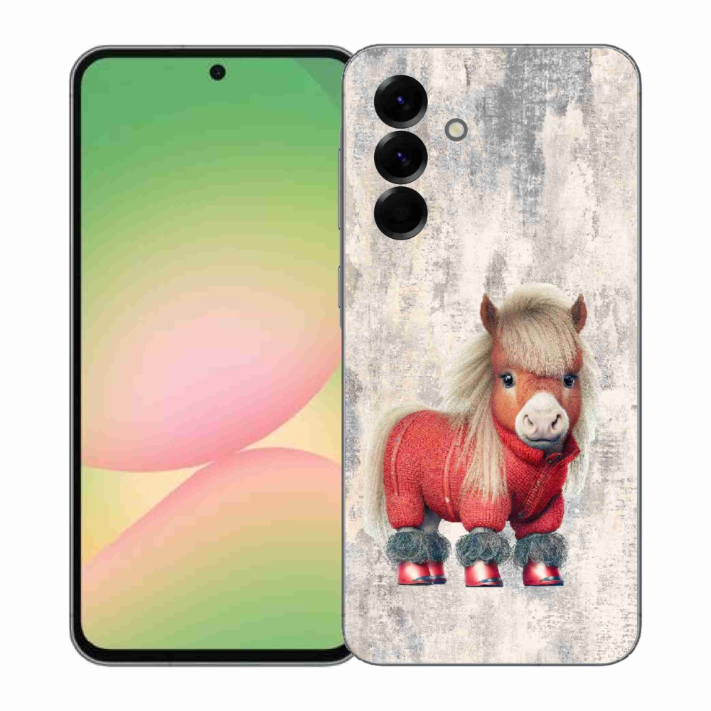 Gélový kryt mmCase na Samsung Galaxy A57 5G - poník vo svetri