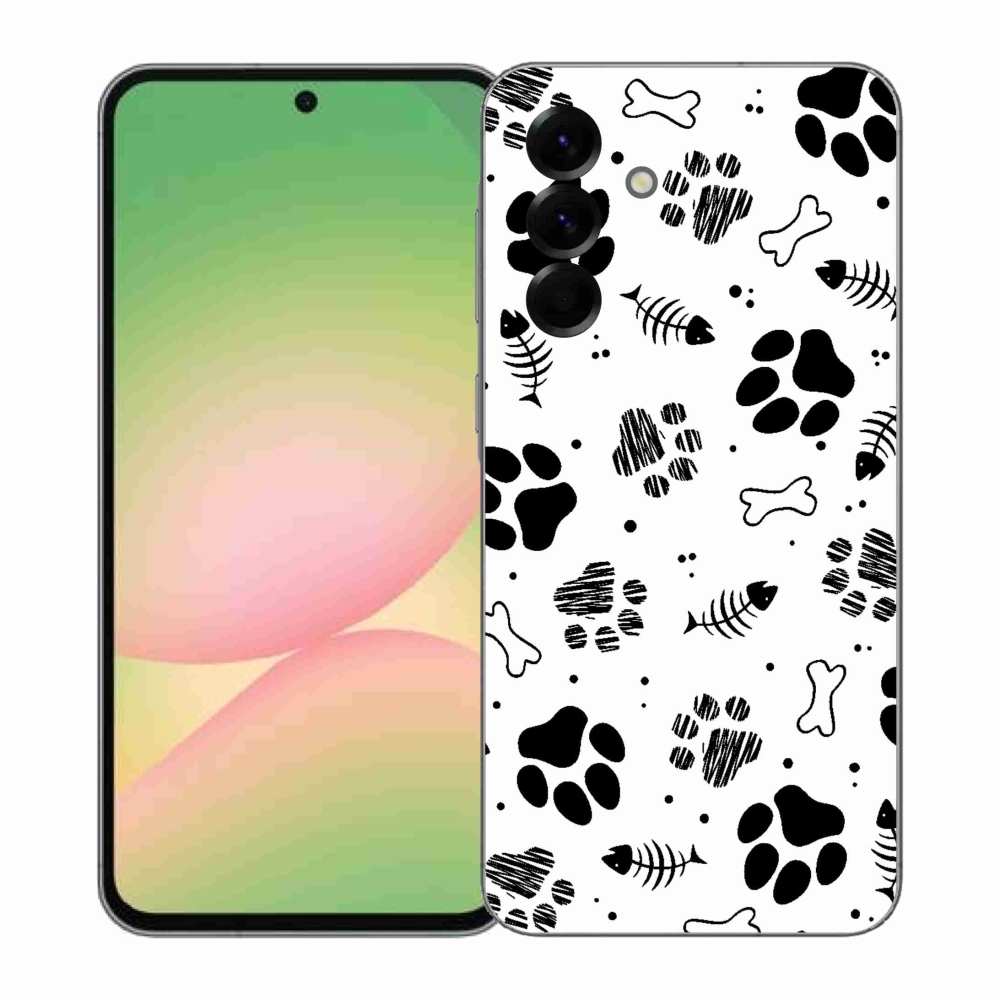 Gélový kryt mmCase na Samsung Galaxy A57 5G - psie labky 1