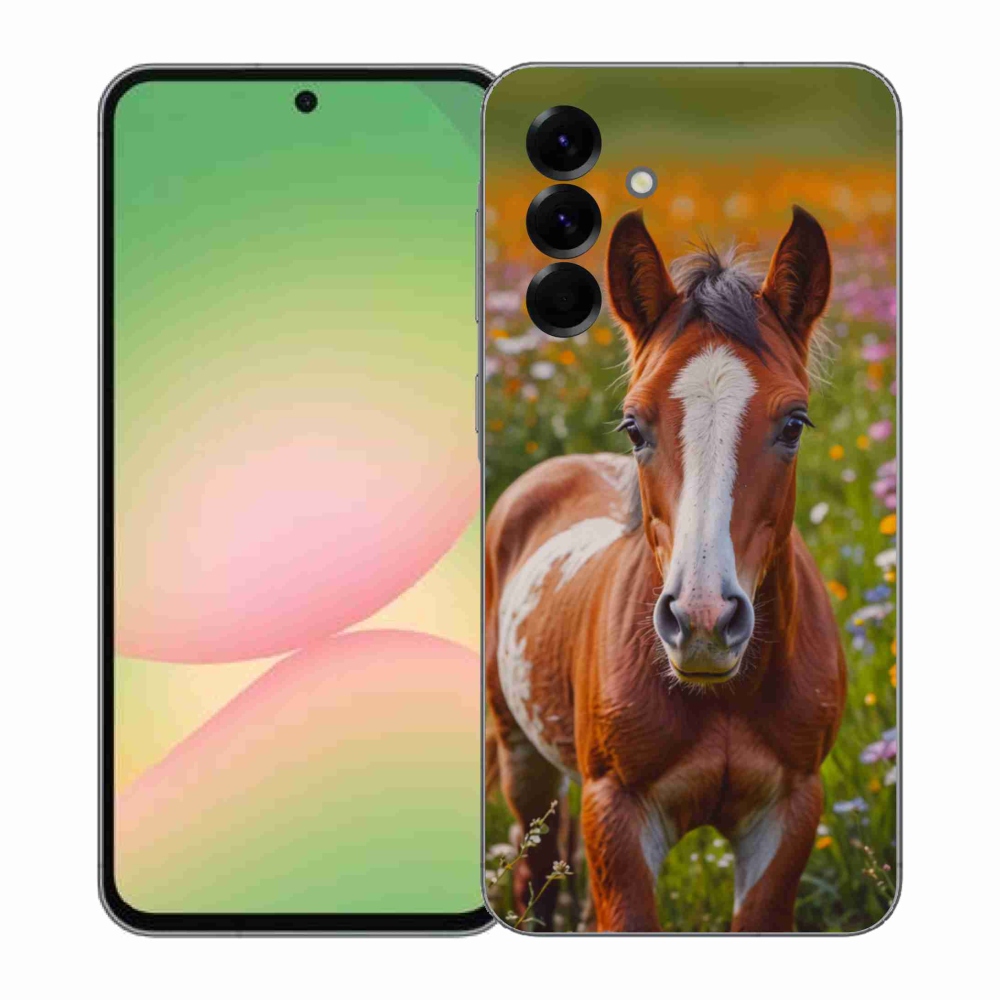 Gélový kryt mmCase na Samsung Galaxy A57 5G - roztomilé žriebä