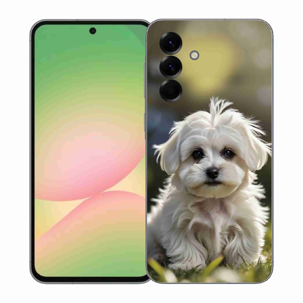 Gélový kryt mmCase na Samsung Galaxy A57 5G - roztomilý maltézsky psík