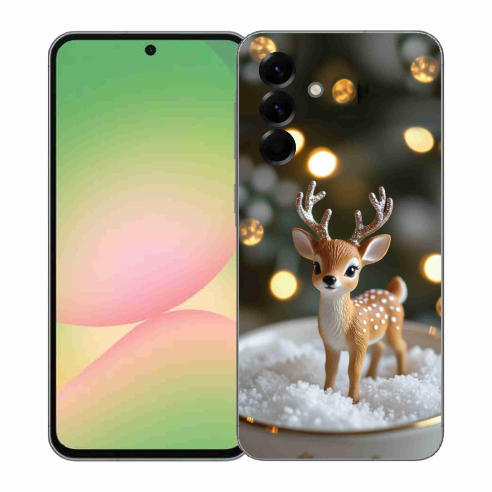 Gélový kryt mmCase na Samsung Galaxy A57 5G - roztomilý vianočný jeleň