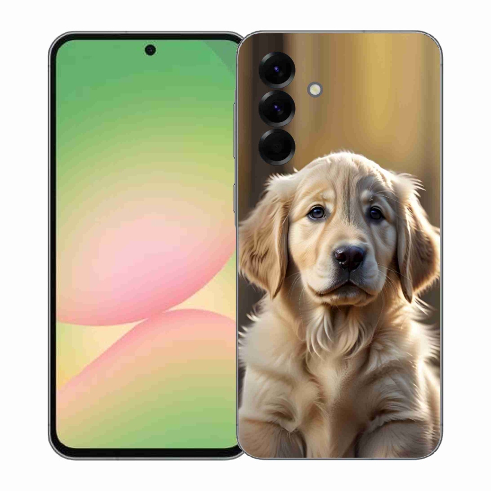 Gélový kryt mmCase na Samsung Galaxy A57 5G - roztomilý zlatý retriever