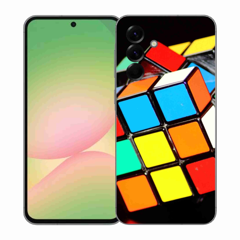 Gélový kryt mmCase na Samsung Galaxy A57 5G - rubikova kocka