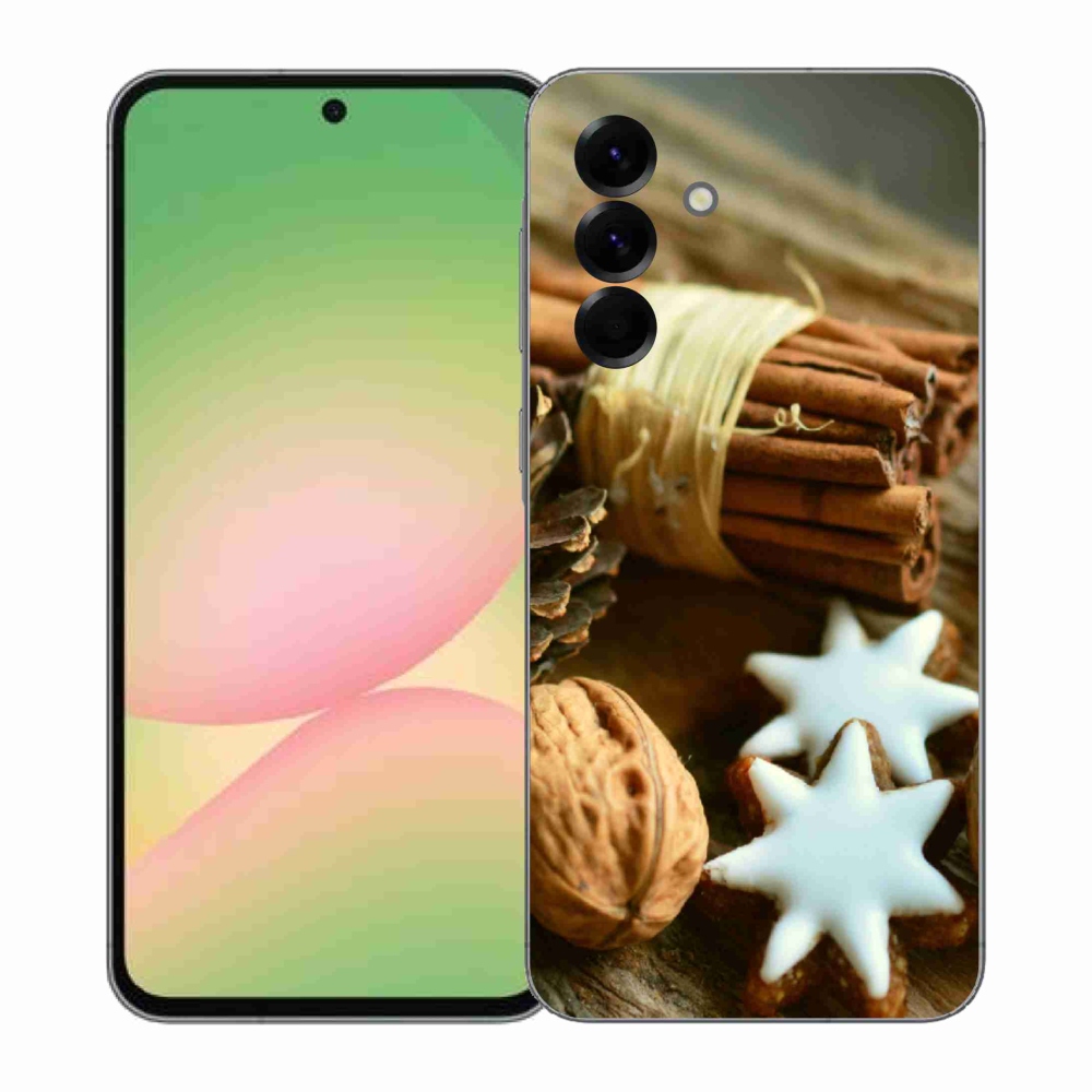 Gélový kryt mmCase na Samsung Galaxy A57 5G - škorica a perníčky