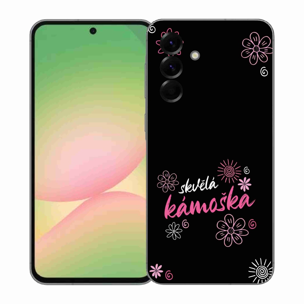 Gélový kryt mmCase na Samsung Galaxy A57 5G - skvelá kamoška čierne pozadie