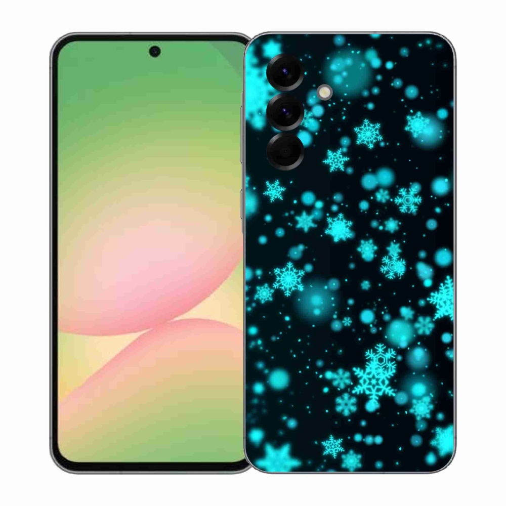 Gélový kryt mmCase na Samsung Galaxy A57 5G - snehové vločky 1