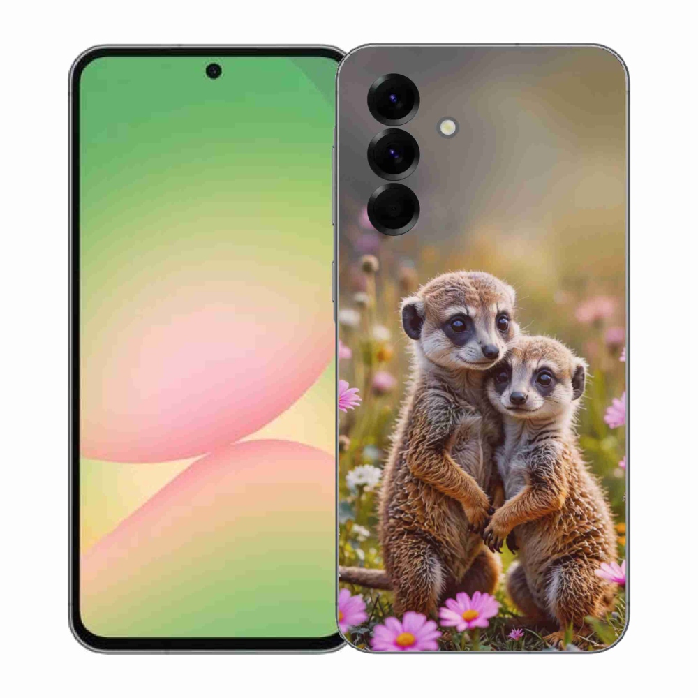 Gélový kryt mmCase na Samsung Galaxy A57 5G - surikatí duo