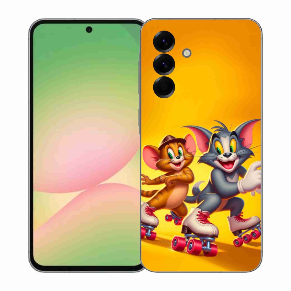 Gélový kryt mmCase na Samsung Galaxy A57 5G - Tom a Jerry