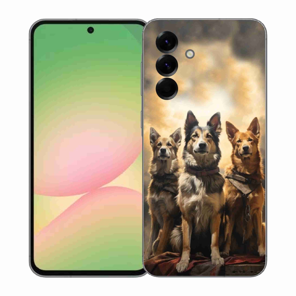 Gélový kryt mmCase na Samsung Galaxy A57 5G - tri psy
