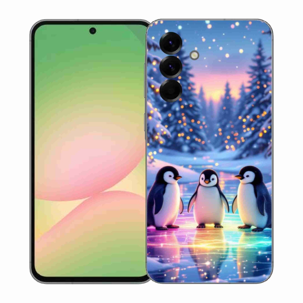 Gélový kryt mmCase na Samsung Galaxy A57 5G - tučniaky