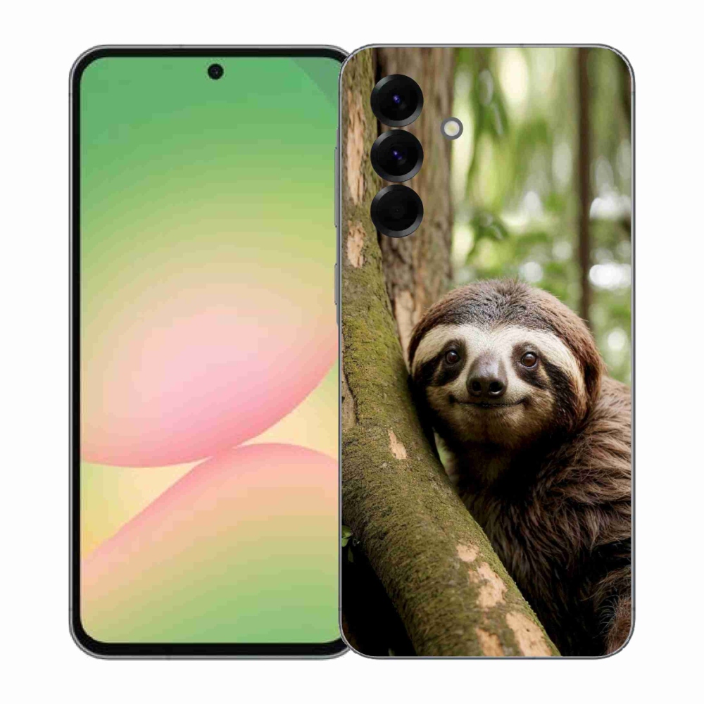 Gélový kryt mmCase na Samsung Galaxy A57 5G - usmievavý leňochod