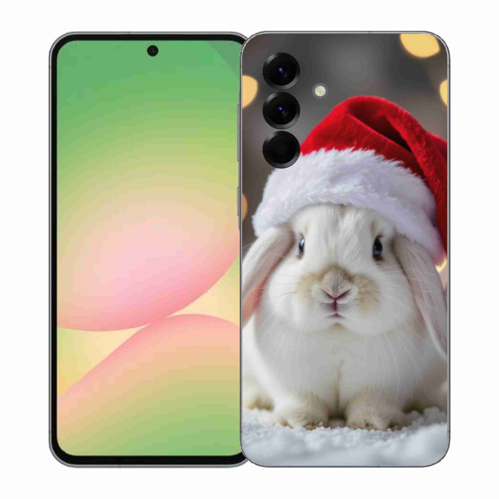 Gélový kryt mmCase na Samsung Galaxy A57 5G - vianočný králik
