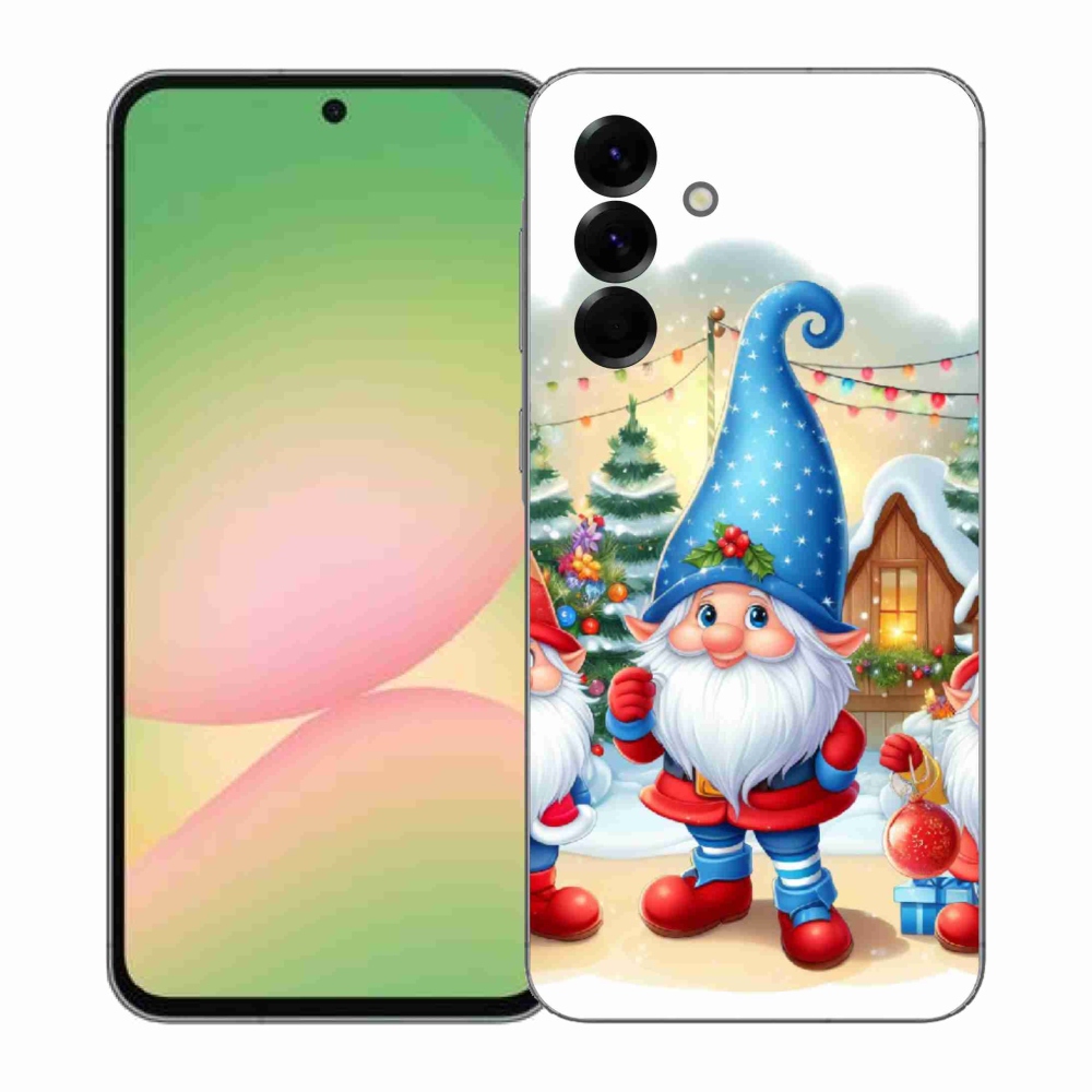 Gélový kryt mmCase na Samsung Galaxy A57 5G - vianočné škriatkovia