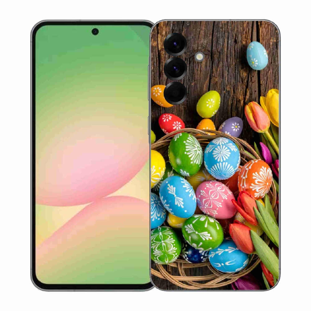 Gélový kryt mmCase na Samsung Galaxy A57 5G - veľkonočné vajíčka