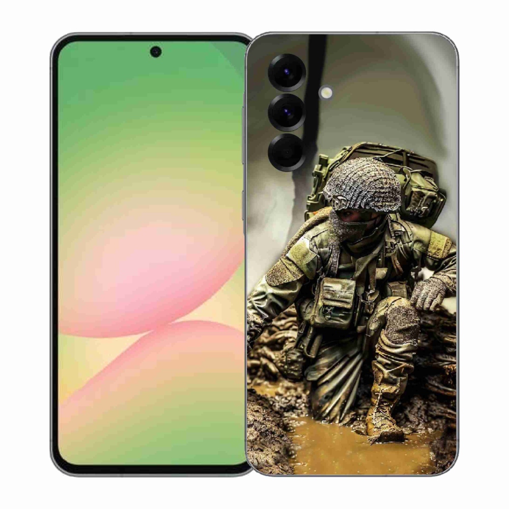Gélový kryt mmCase na Samsung Galaxy A57 5G - vojak