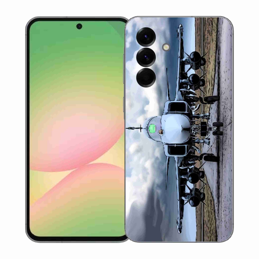Gélový kryt mmCase na Samsung Galaxy A57 5G - vojenské lietadlo