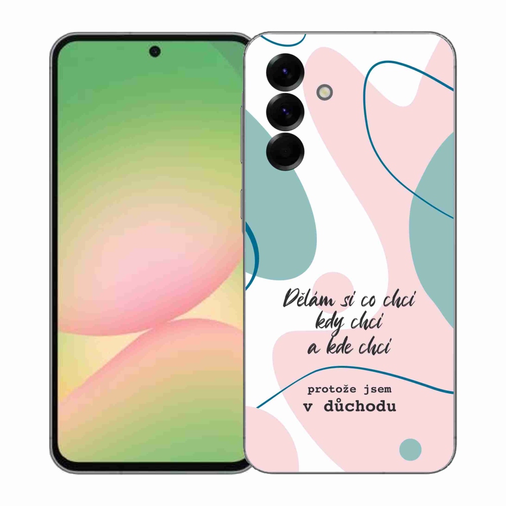 Gélový kryt mmCase na Samsung Galaxy A57 5G - vtipný text 10 biele pozadie