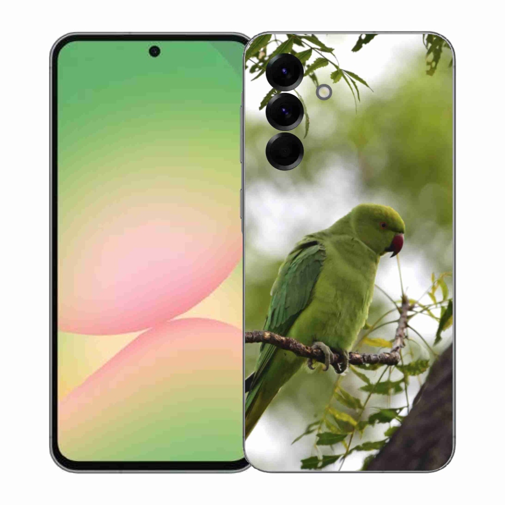 Gélový kryt mmCase na Samsung Galaxy A57 5G - zelený papagáj