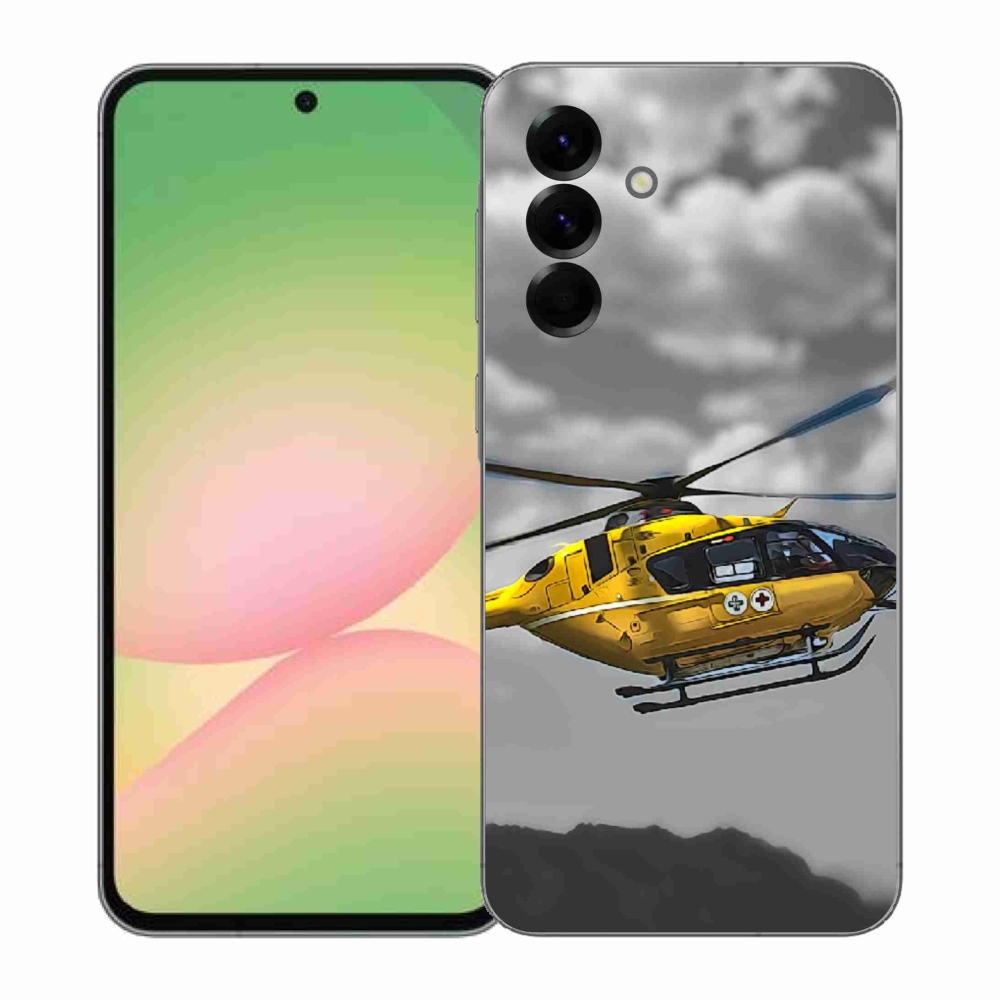 Gélový kryt mmCase na Samsung Galaxy A57 5G - žltá helikoptéra