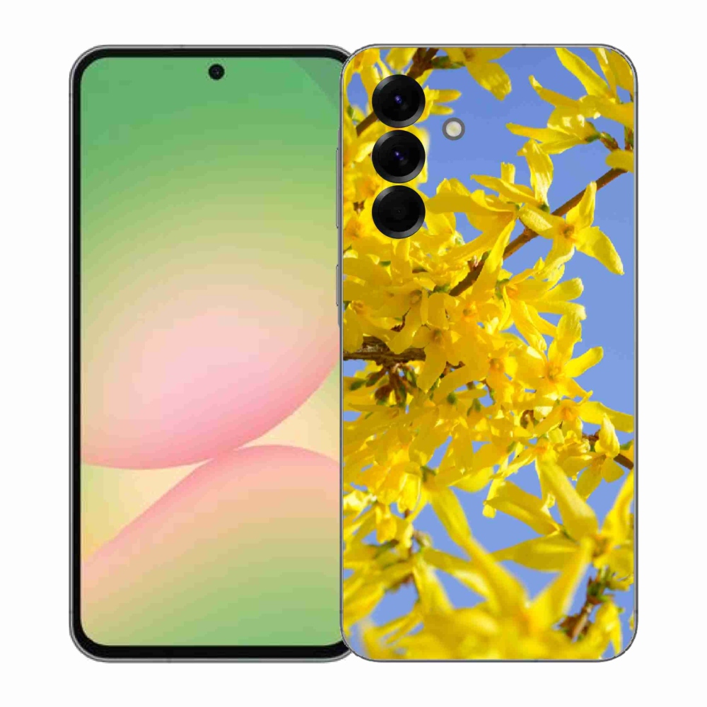 Gélový kryt mmCase na Samsung Galaxy A57 5G - žlté kvety