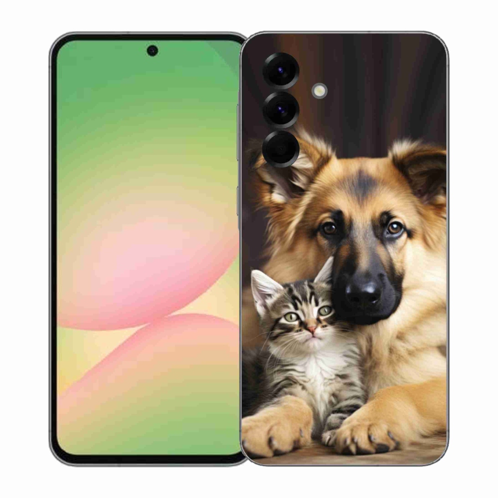 Gélový kryt mmCase na Samsung Galaxy A57 5G - zvieracie priateľstvo