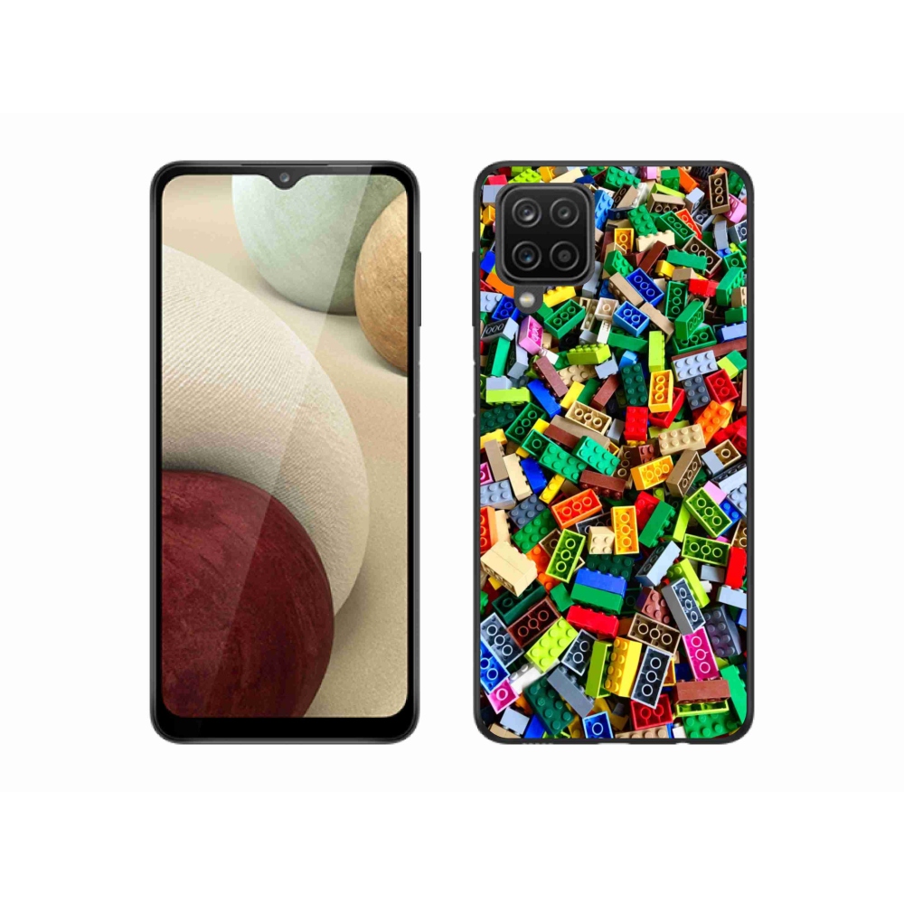 Gélový kryt mmCase na Samsung Galaxy M12 - farebné stavebné kocky