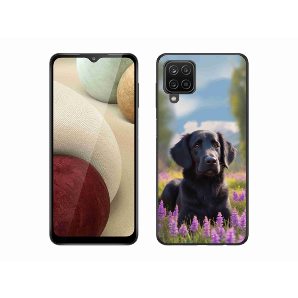 Gélový kryt mmCase na Samsung Galaxy M12 - elegantný čierny retriever