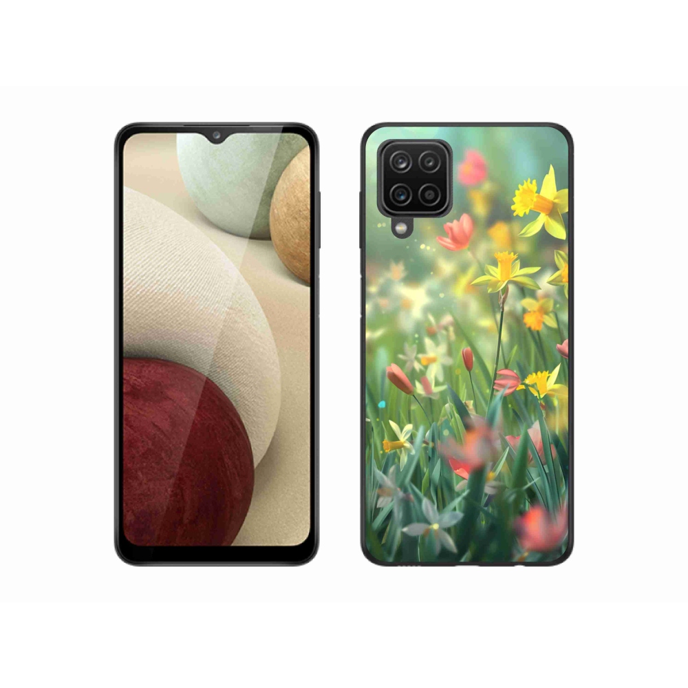 Gélový kryt mmCase na Samsung Galaxy M12 - jarné kvety