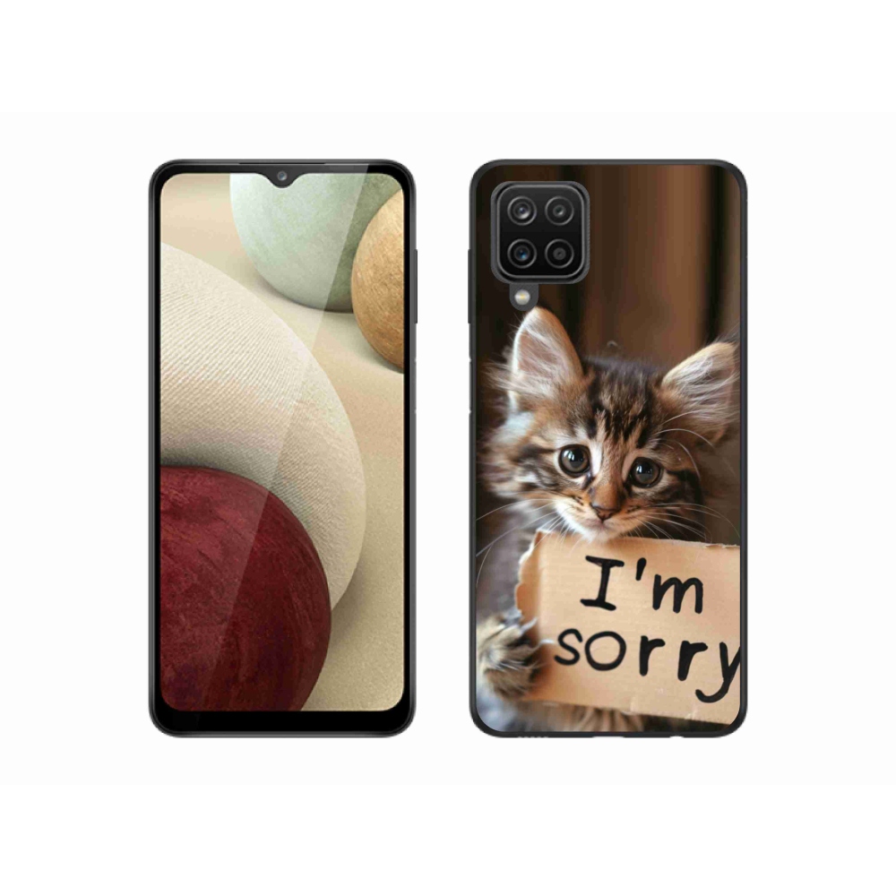 Gélový kryt mmCase na Samsung Galaxy M12 - mačacie ospravedlnenie