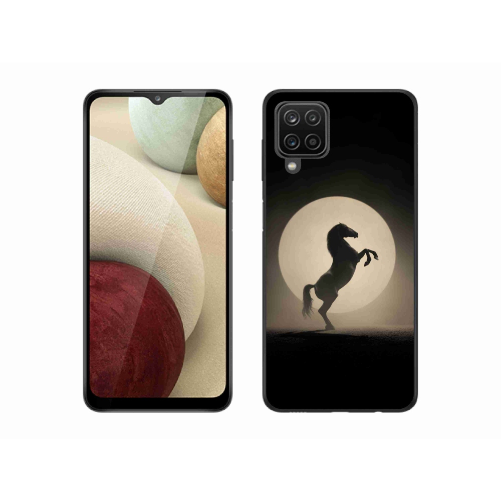 Gélový kryt mmCase na Samsung Galaxy M12 - kôň v siluete