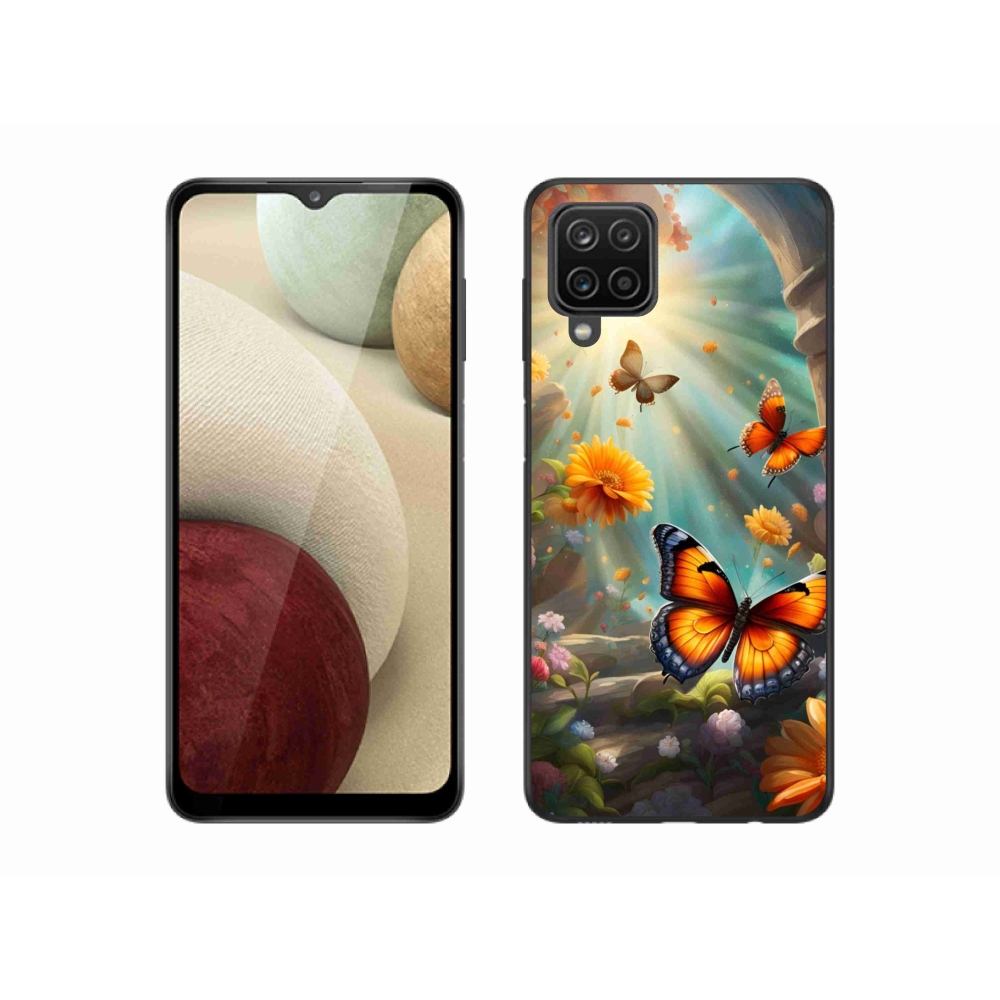 Gélový kryt mmCase na Samsung Galaxy M12 - motýlia záhrada 2
