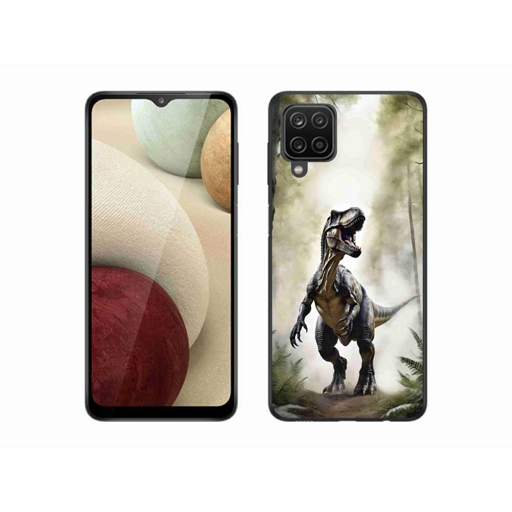 Gélový kryt mmCase na Samsung Galaxy M12 - naštvaný T-Rex