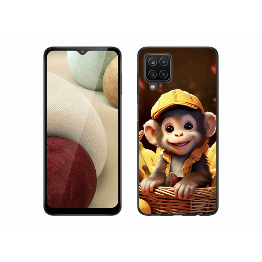 Gélový kryt mmCase na Samsung Galaxy M12 - opice v košíku