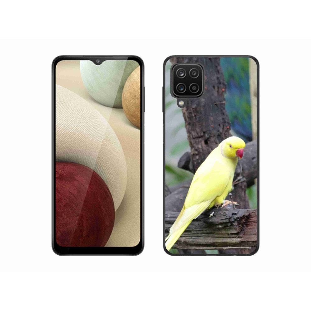 Gélový kryt mmCase na Samsung Galaxy M12 - papagáj alexander žltý