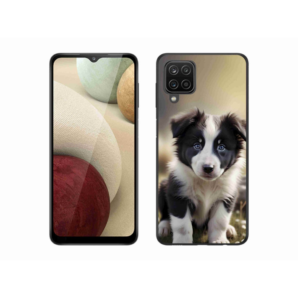 Gélový kryt mmCase na Samsung Galaxy M12 - roztomilá border kólia