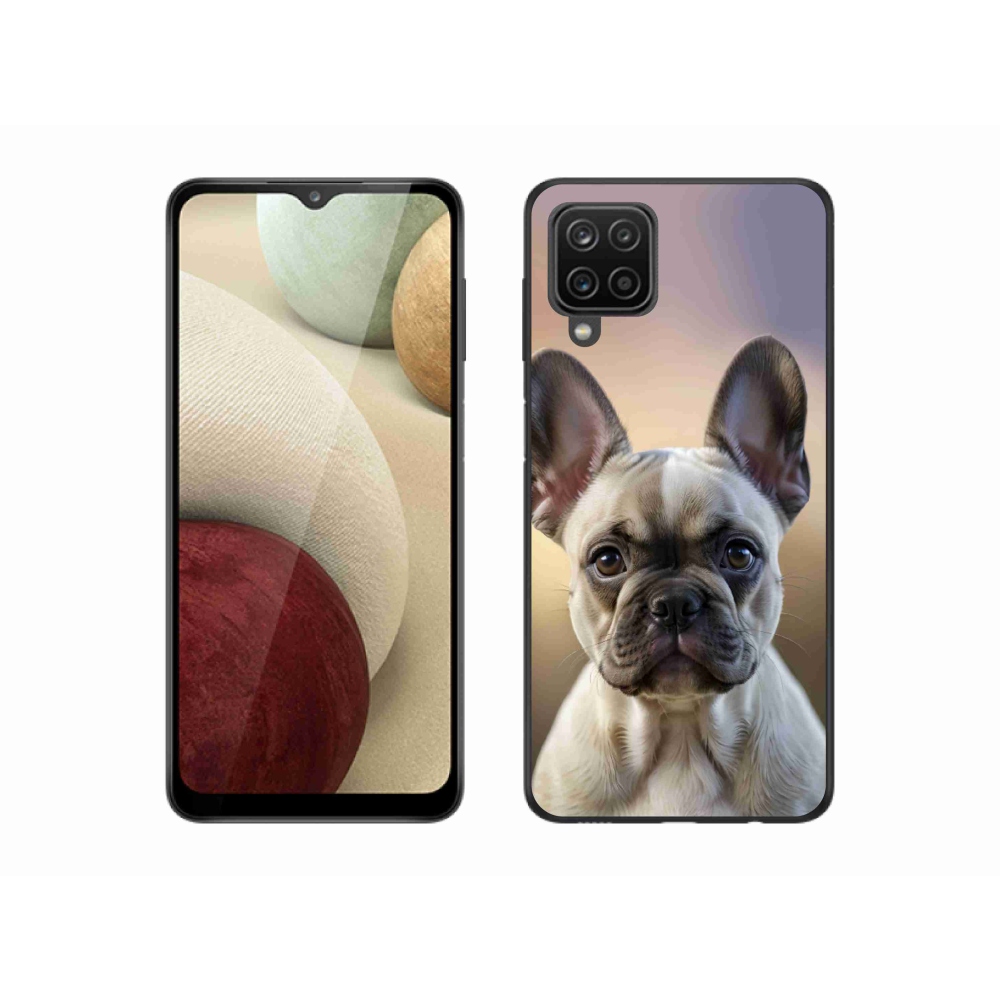 Gélový kryt mmCase na Samsung Galaxy M12 - roztomilý francúzsky buldoček